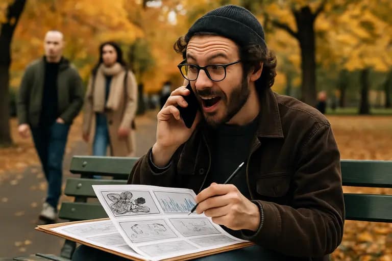 Writers and producers reviewing scripts around a conference table